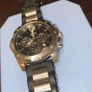 Stainless steel Guess mens watch